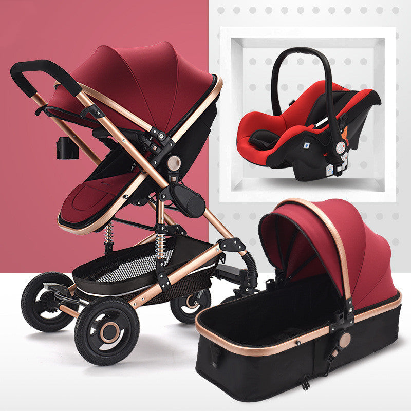 Fashionable And Simple Baby Stroller That Can Sit Or Lie Down And Folds Lightly