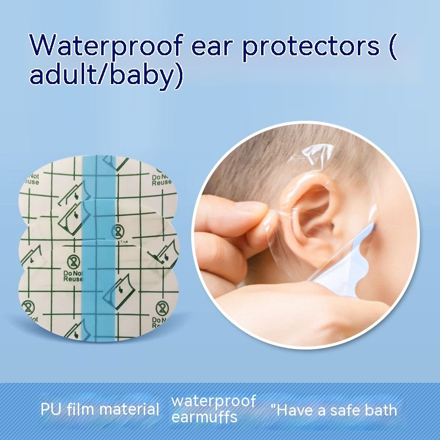 Film Waterproof Ear Patch Baby Children Bath