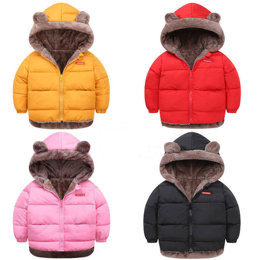 Cotton-padded Winter Jacket, Children's Cotton-padded Jacket, Double-sided Wear