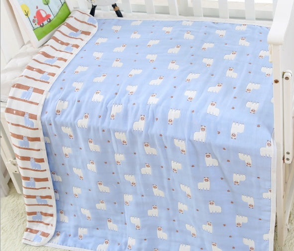 110 * 110cm baby bath towel cover blanket gauze children quilt quality baby children pure cotton 6 six layer gauze bath towel