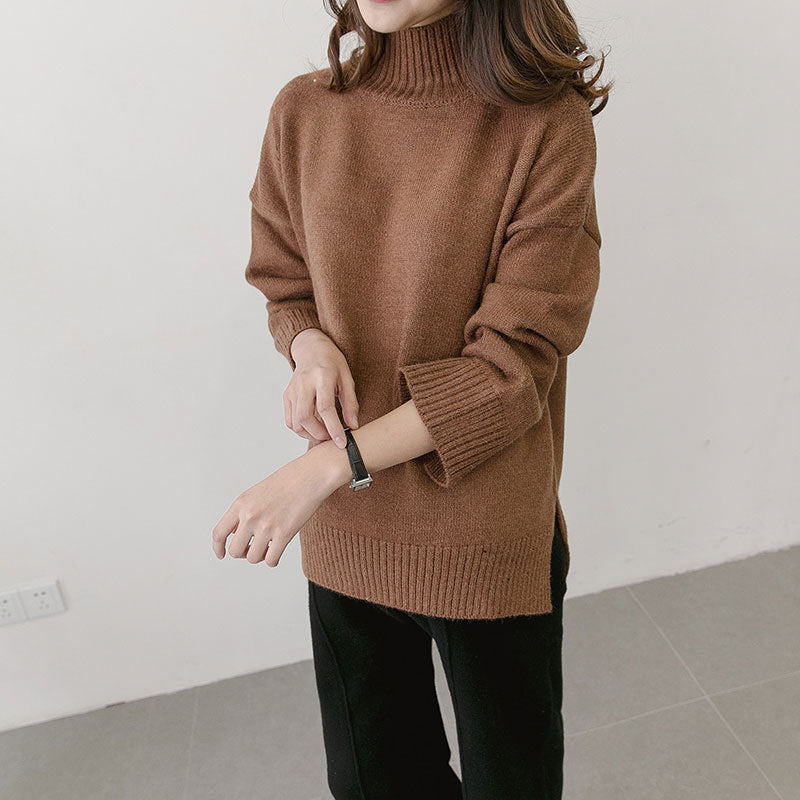 maternity pregnant women sweater size loose turtleneck sweaters