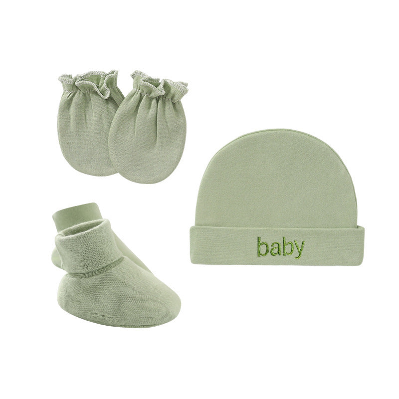 Newborn Tire Hat Anti-scratch Gloves Foot Cover