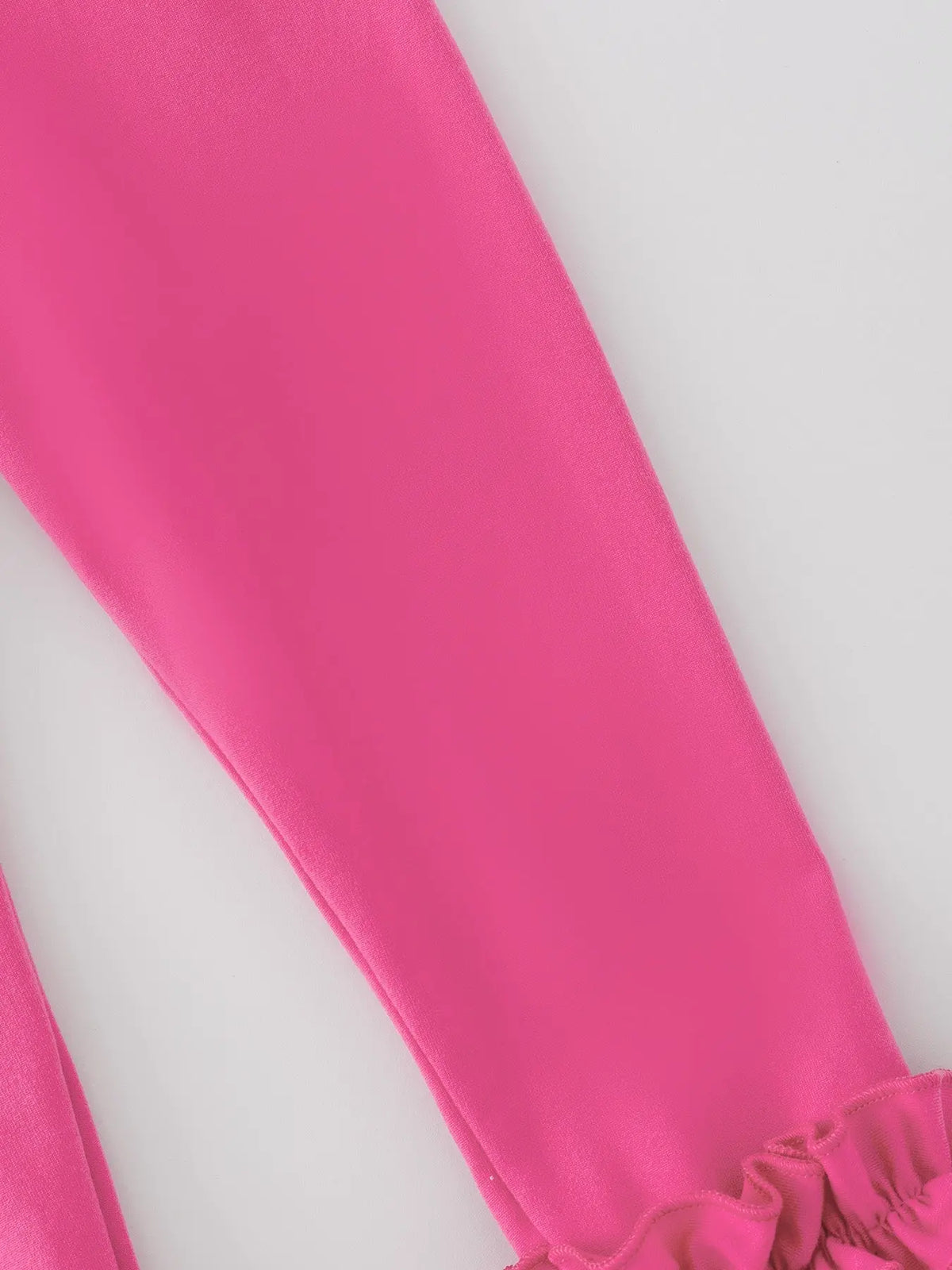 Mallas con volantes de seda de leche de color rosa fuerte