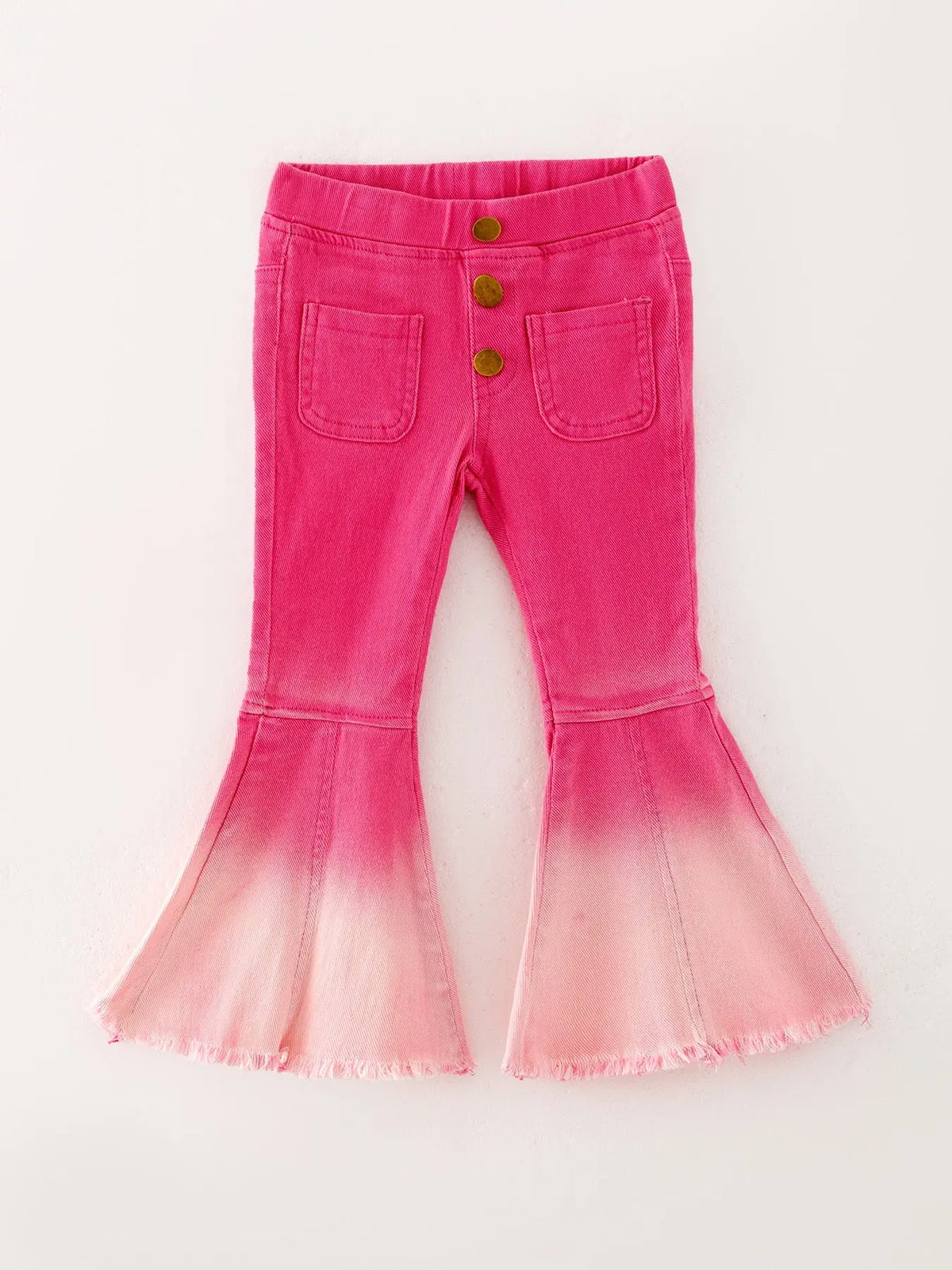 Girls Denim Flared Pants