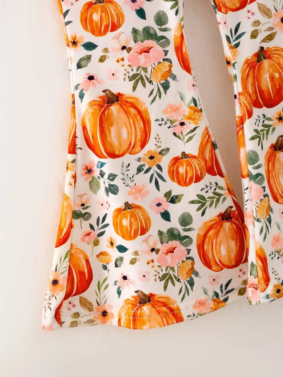 Girls Halloween Pumpkin Print Set Rylee Faith Designs