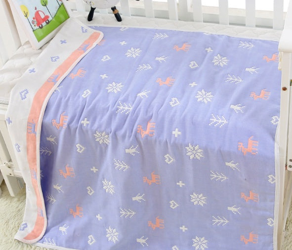 110 * 110cm baby bath towel cover blanket gauze children quilt quality baby children pure cotton 6 six layer gauze bath towel