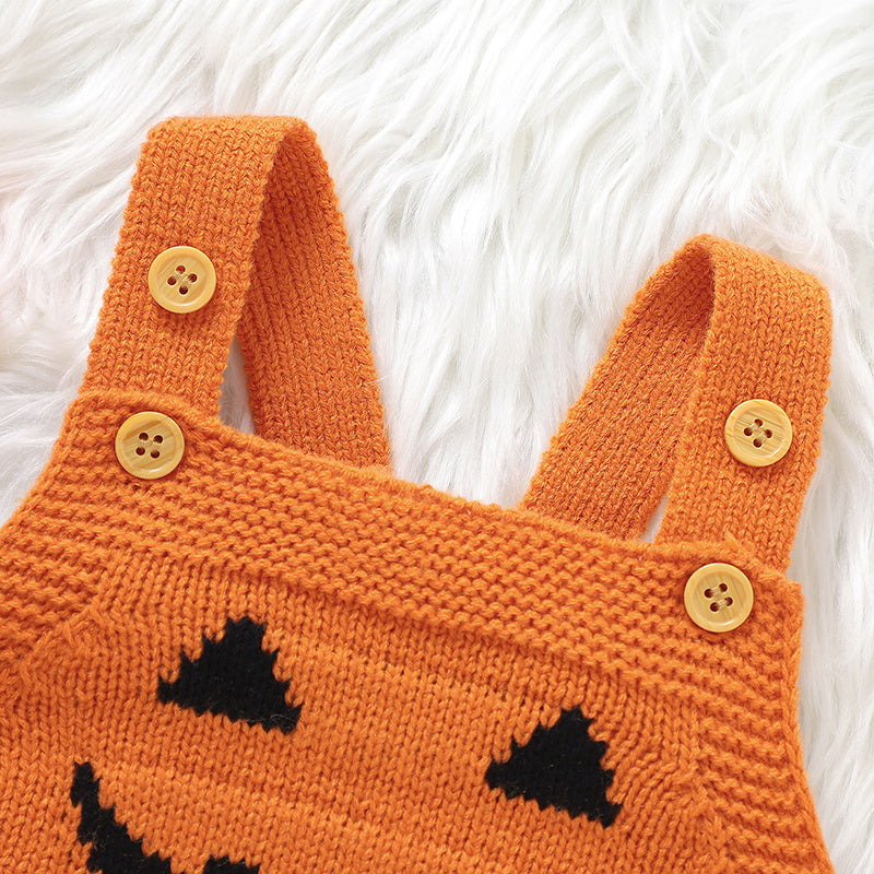 Sleeveless Halloween Jumpsuit For Baby Girls