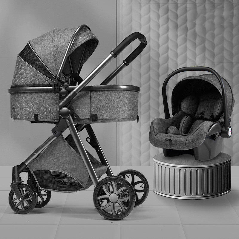 Stylish High View Stroller Lightweight Folding