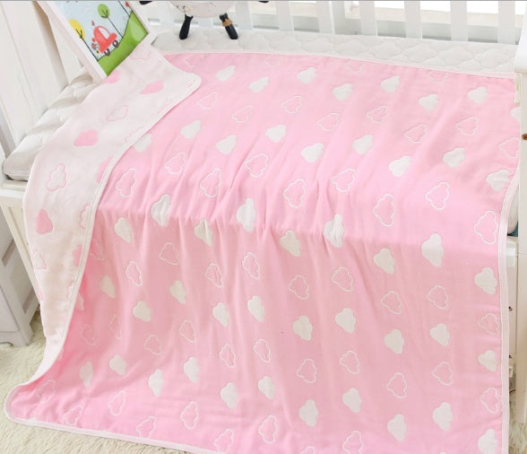 110 * 110cm baby bath towel cover blanket gauze children quilt quality baby children pure cotton 6 six layer gauze bath towel