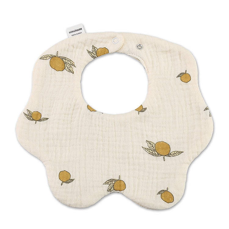 Cotton Simple Newborn Printing Drool Towel