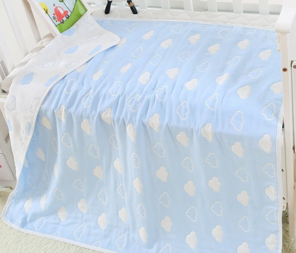 110 * 110cm baby bath towel cover blanket gauze children quilt quality baby children pure cotton 6 six layer gauze bath towel