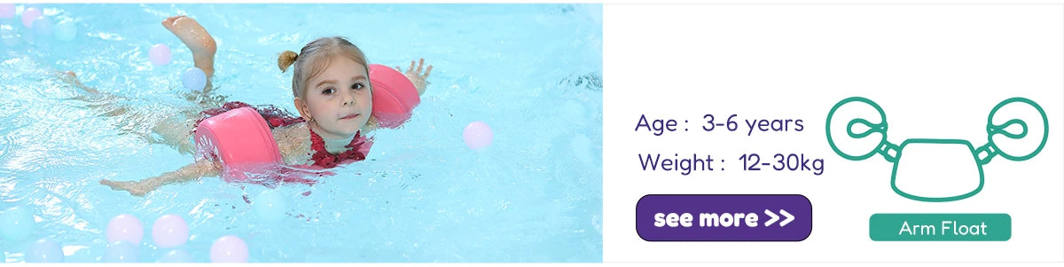 Foldable baby swim float with sun canopy and crotch strap – safe inflatable ring for infants and toddlers