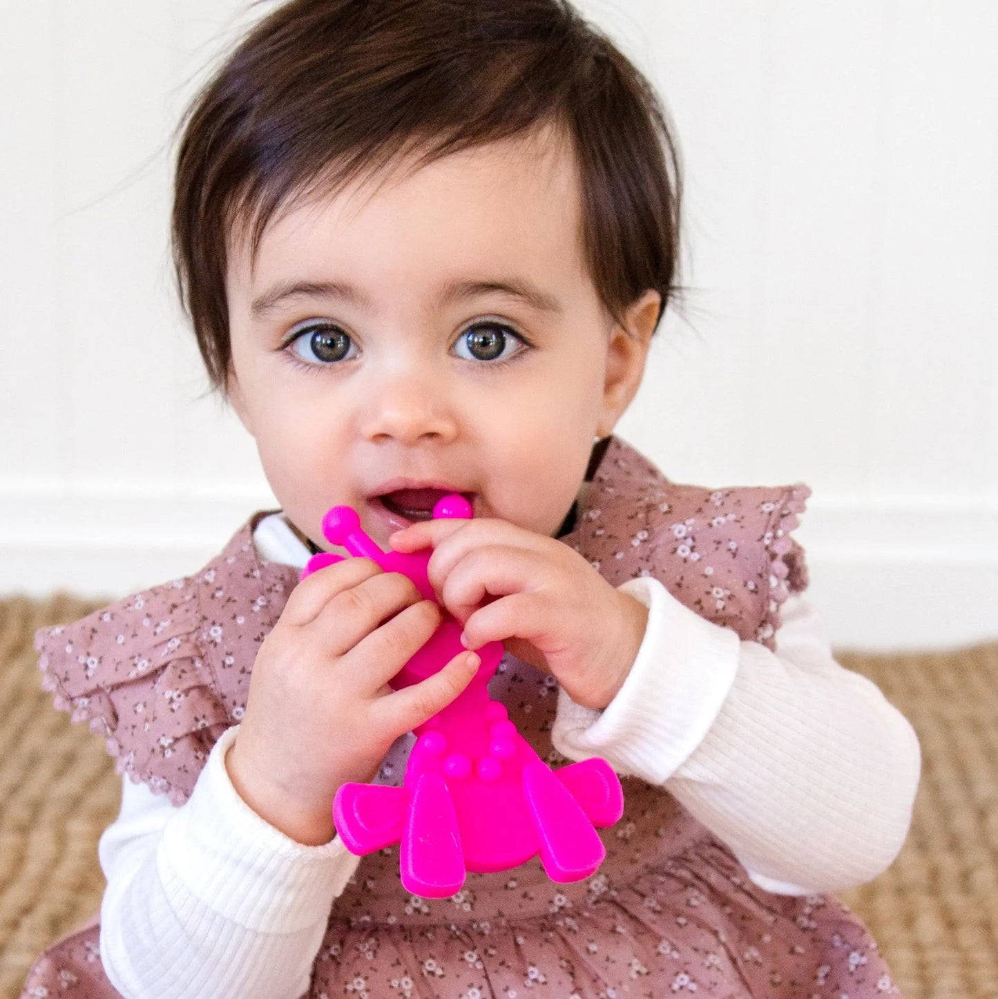 Little bamBAM Baby Teething Toy – Natural Rubber & Baltic Amber