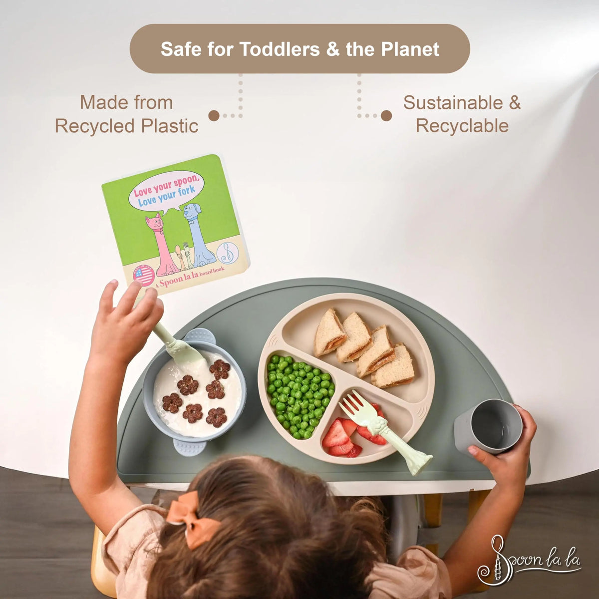 Spoon la la Utensils + Board Book