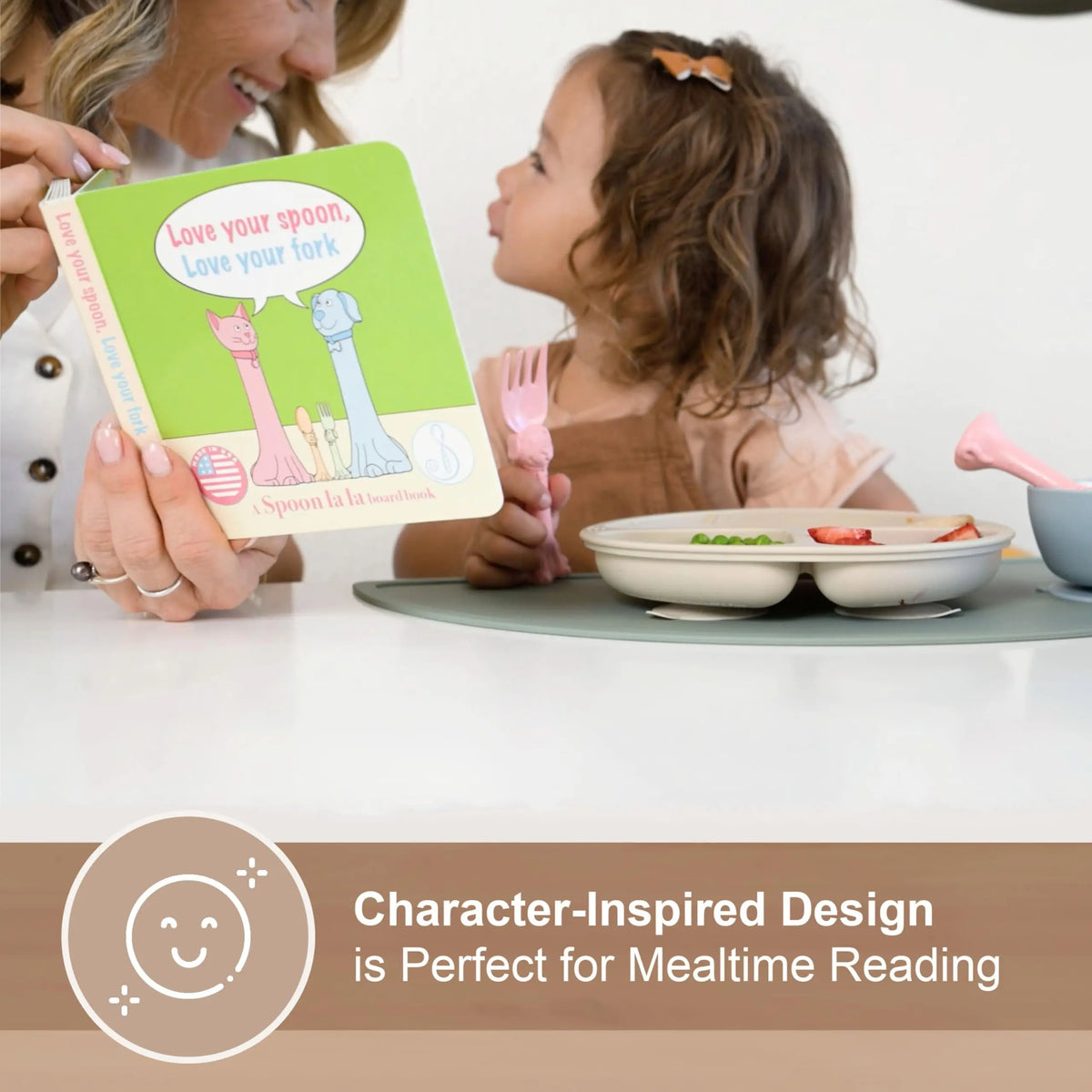 Spoon la la Utensils + Board Book