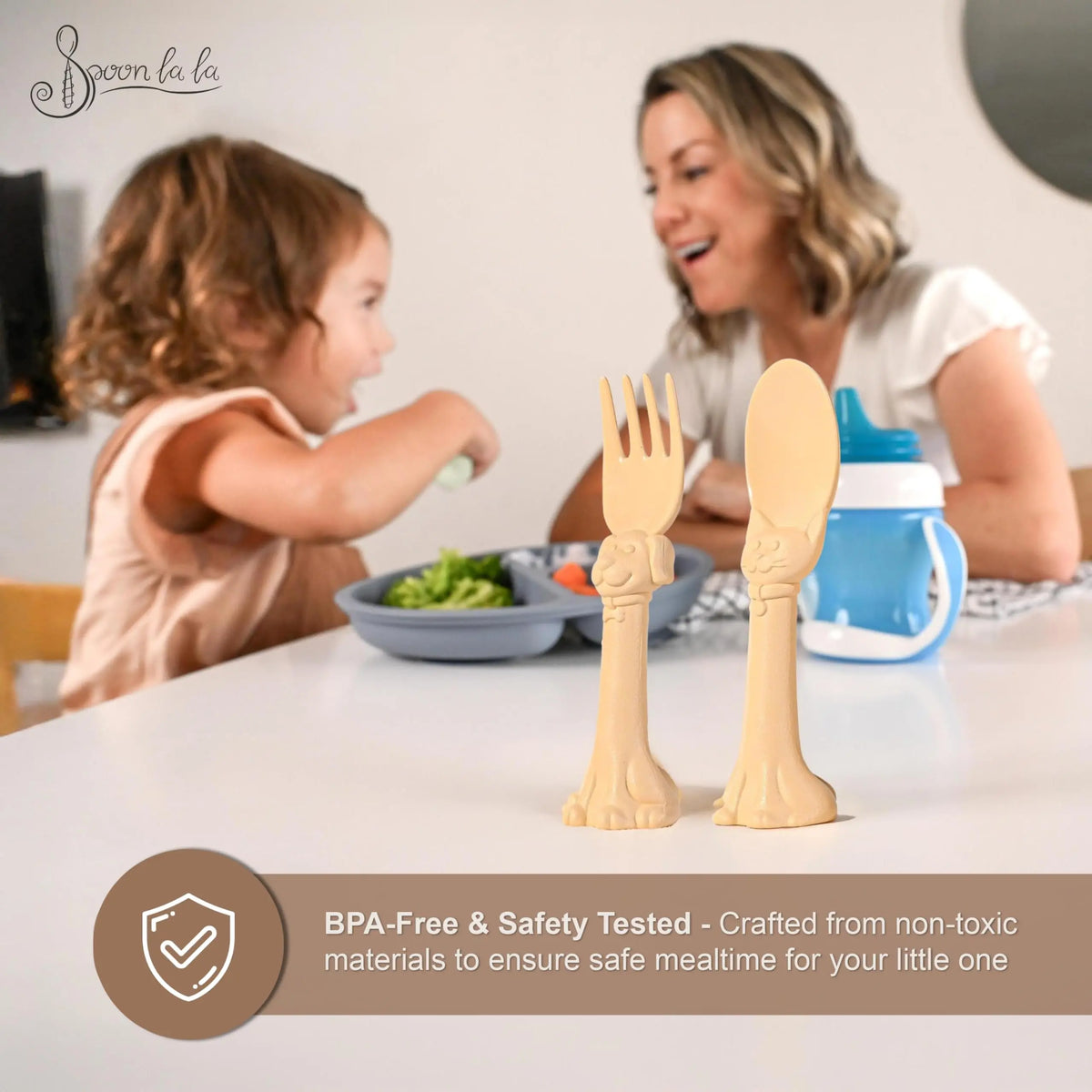 Spoon la la Utensils + Board Book