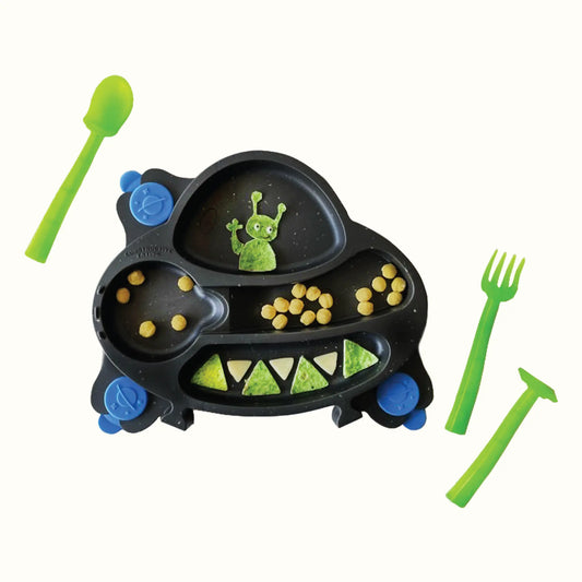 UFO Training Plate and Utensils