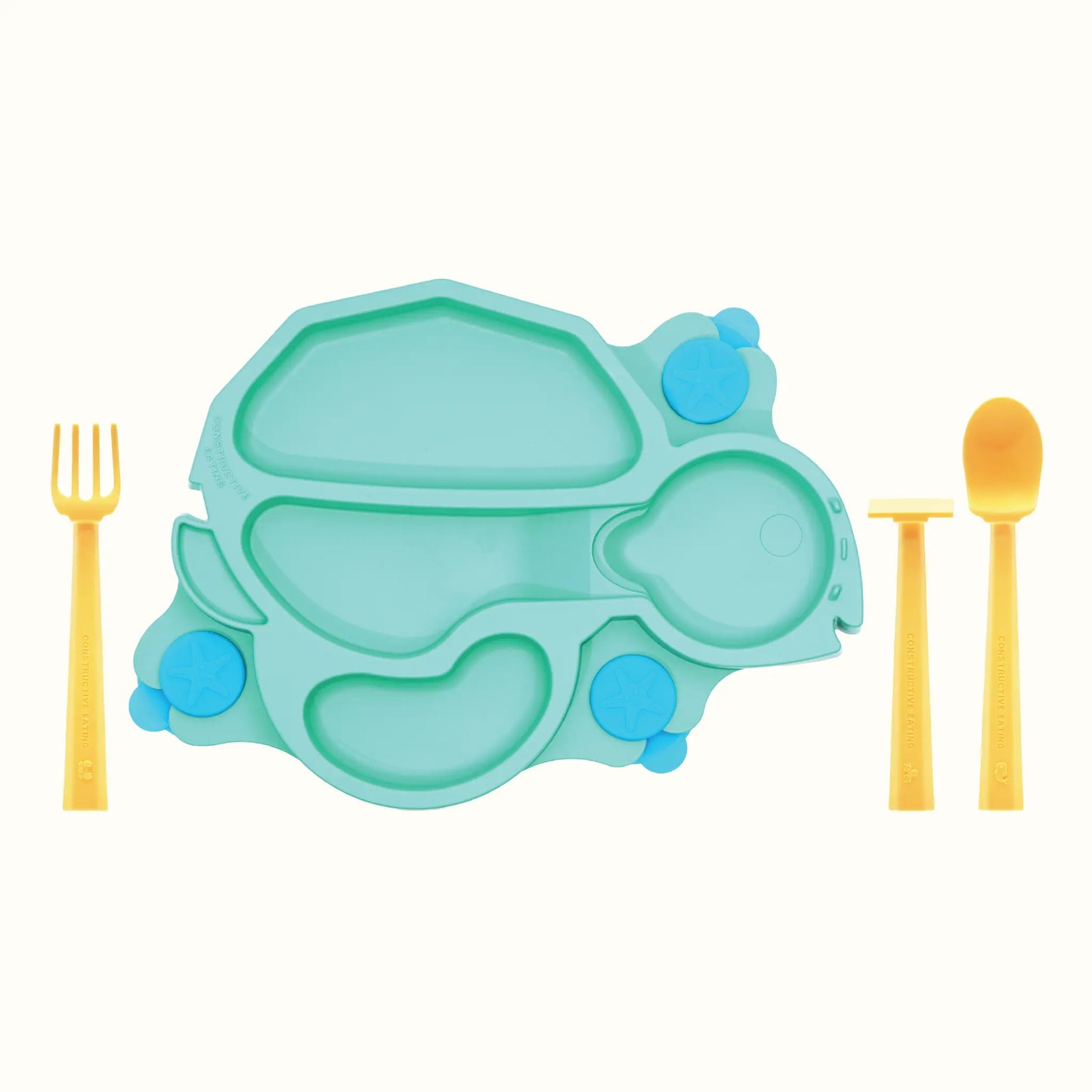 Turtle Training Plate and Utensils