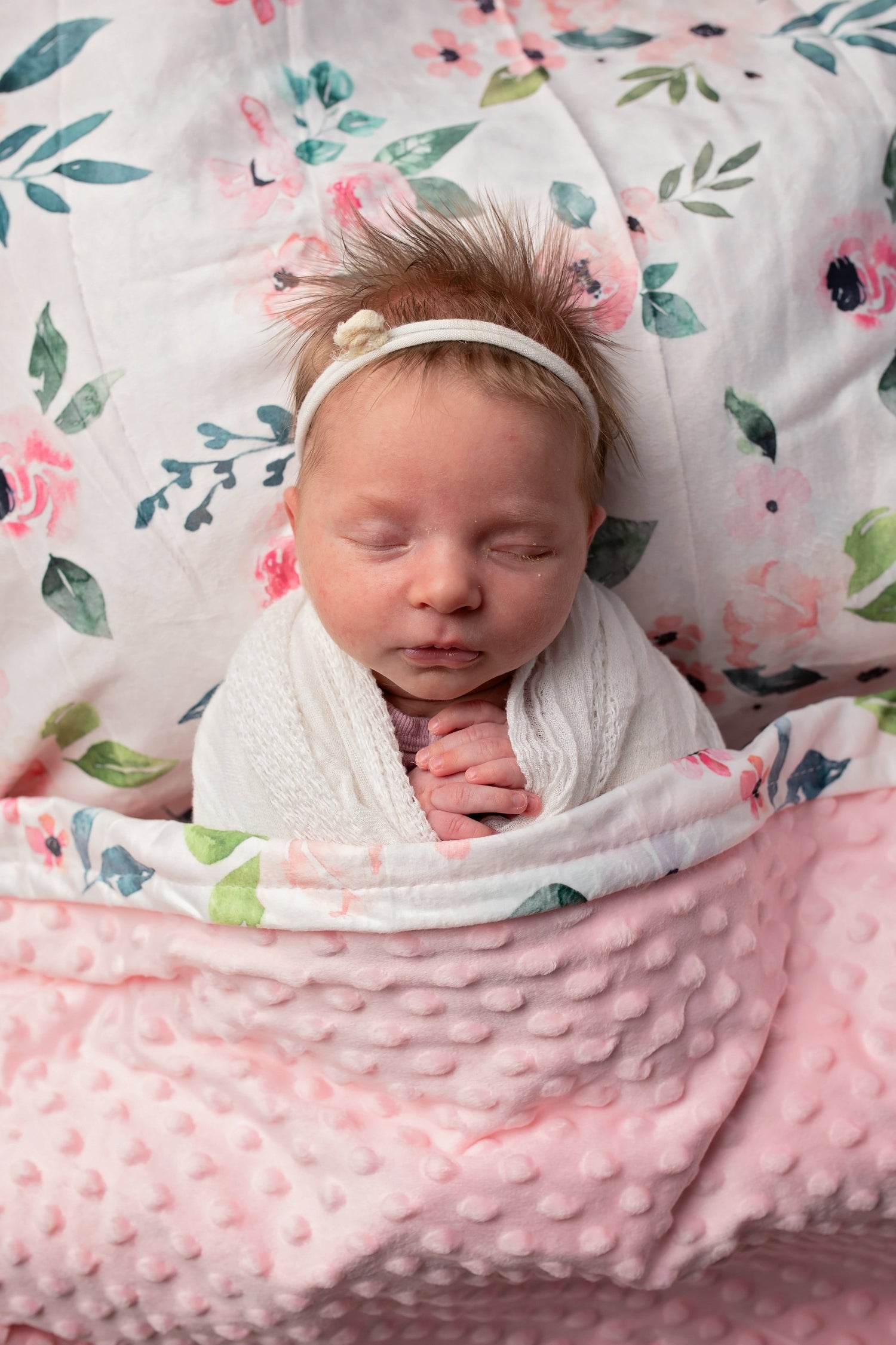 Flowers Forever Minky Blanket Growing Sprouts