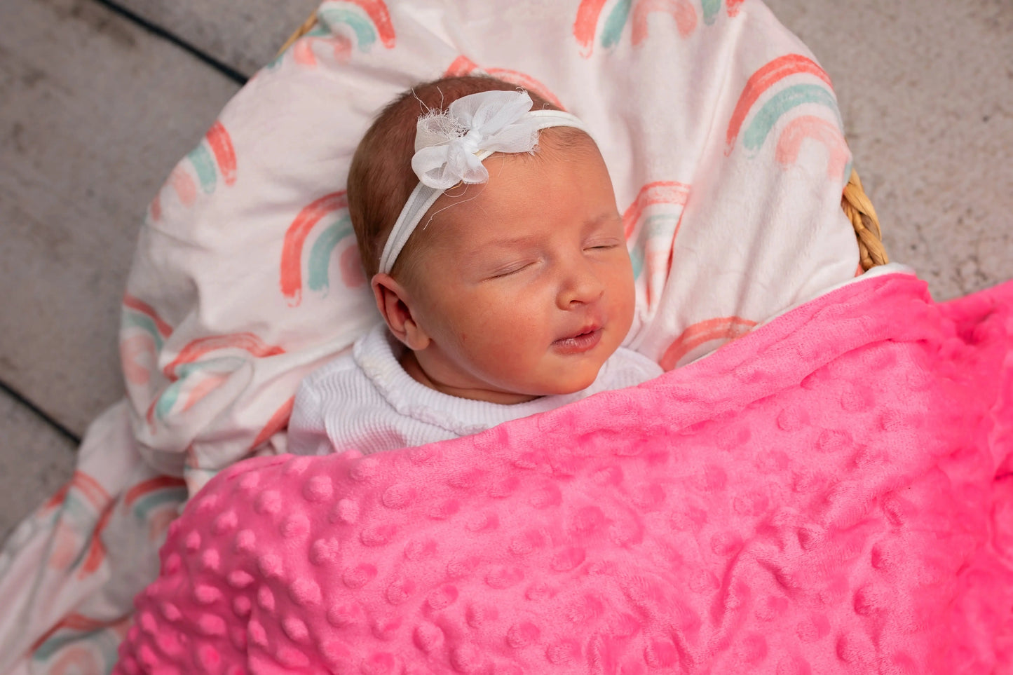 Colorful Creations Minky Blanket Growing Sprouts