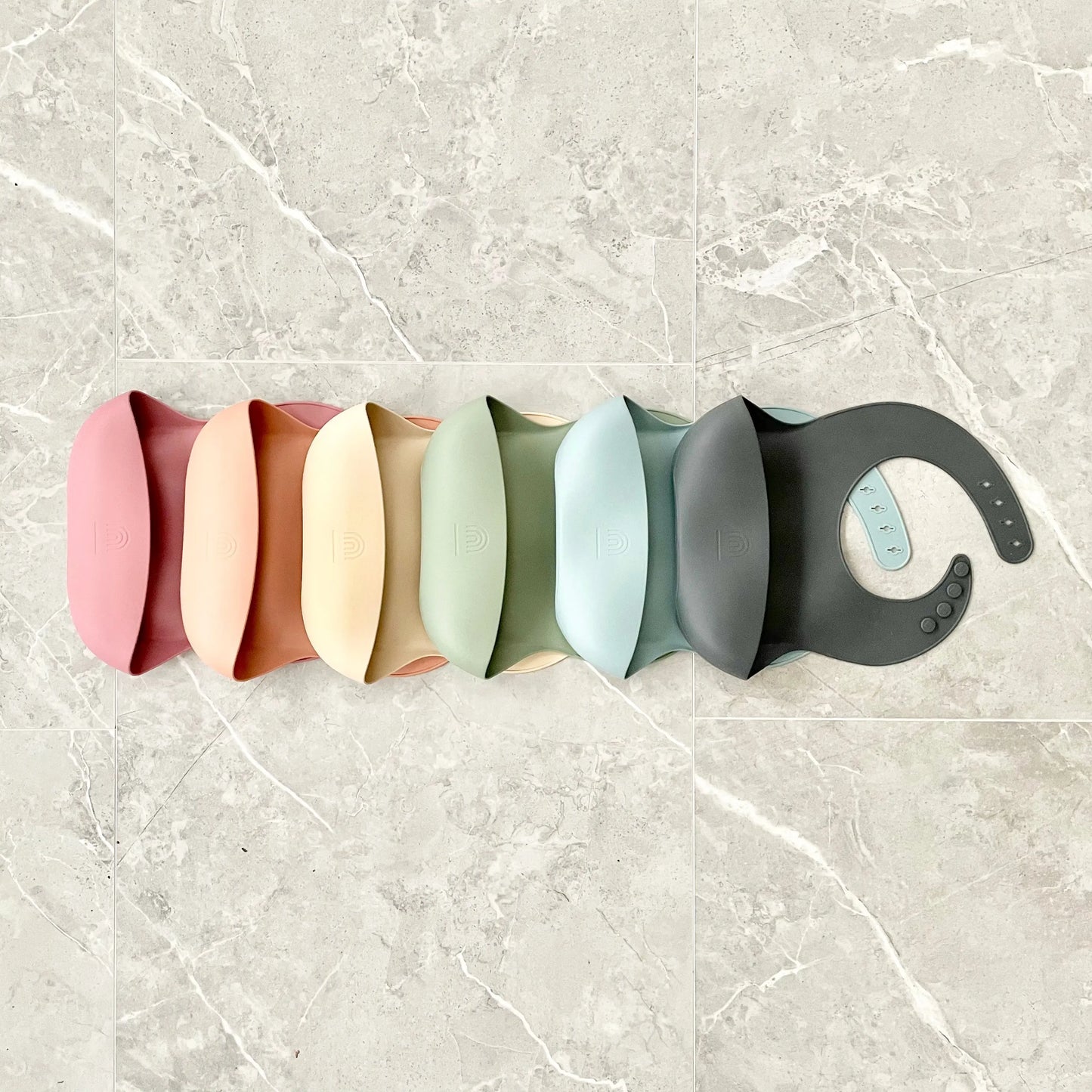 Classic Silicone Bucket Bib · Easy-to-clean