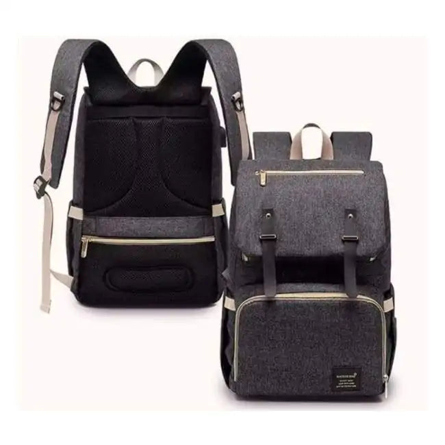 Versatile USB Diaper Bag With Laptop Pocket