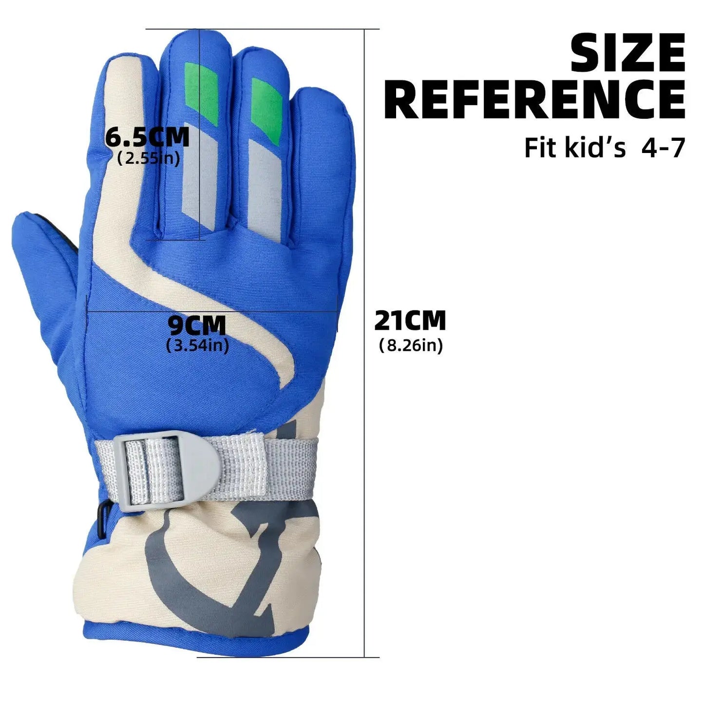 Thermal Ski Gloves Children Kids Winter Fleece Waterproof Warm Child Snowboard Snow Gloves 3 Fingers for Skiing Riding перч