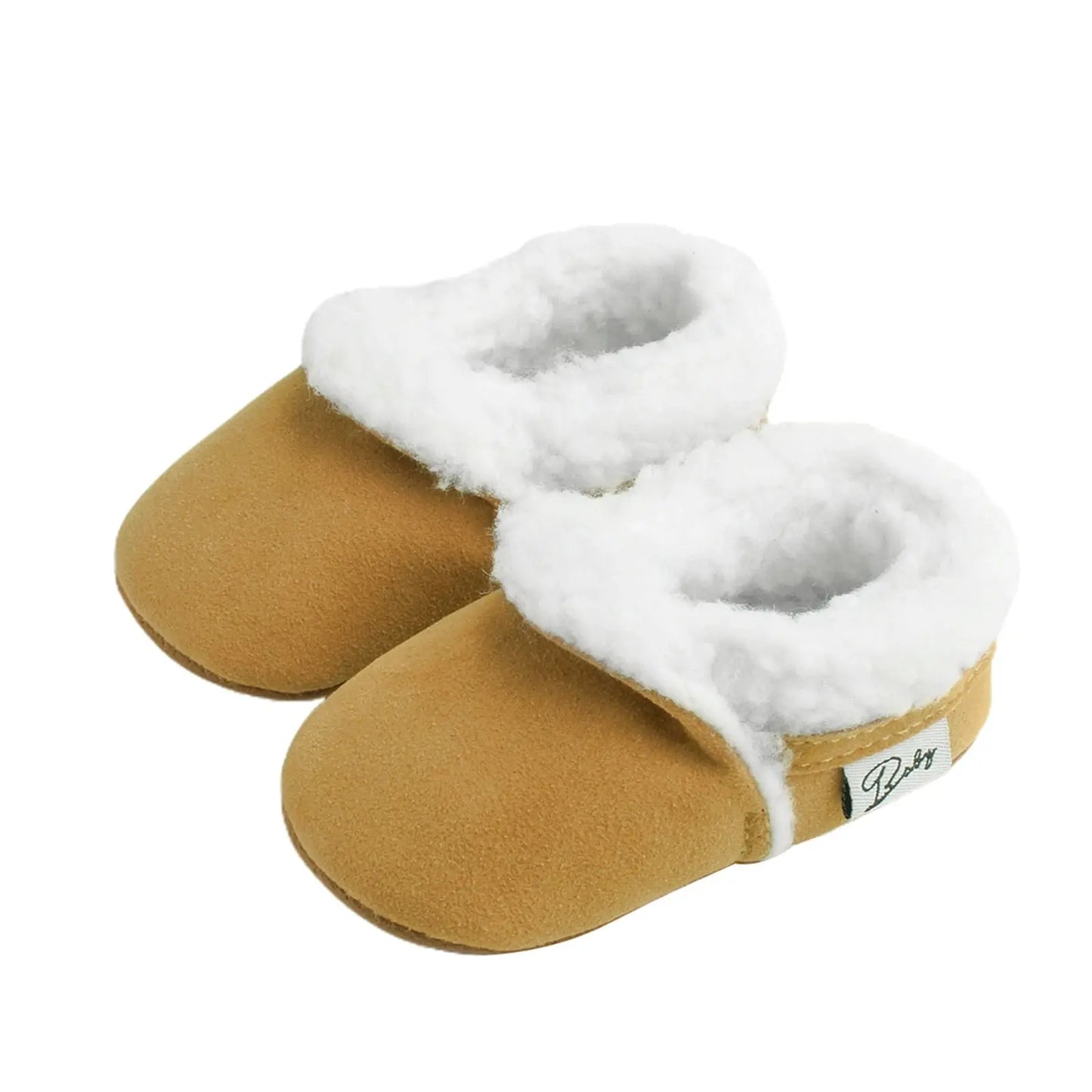 Citgeett Autumn 0-18M Newborn Baby Casual Shoes Winter Warm Fur Non-Slip Rubber Sole Boots Infant Prewalkers