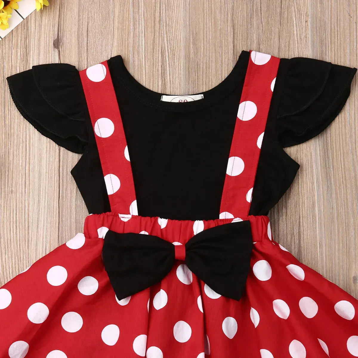 2019 Baby Summer Clothing Toddler Kid Baby Girls Solid Tops T-shirt+Bowknot Suspender Dots Print Skirt 2PCS Outfit Clothes 6M-3T