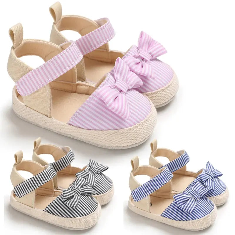 Newborn Baby Girl Soft Crib Shoes Infants Anti-slip Sneaker Prewalker 0-18M
