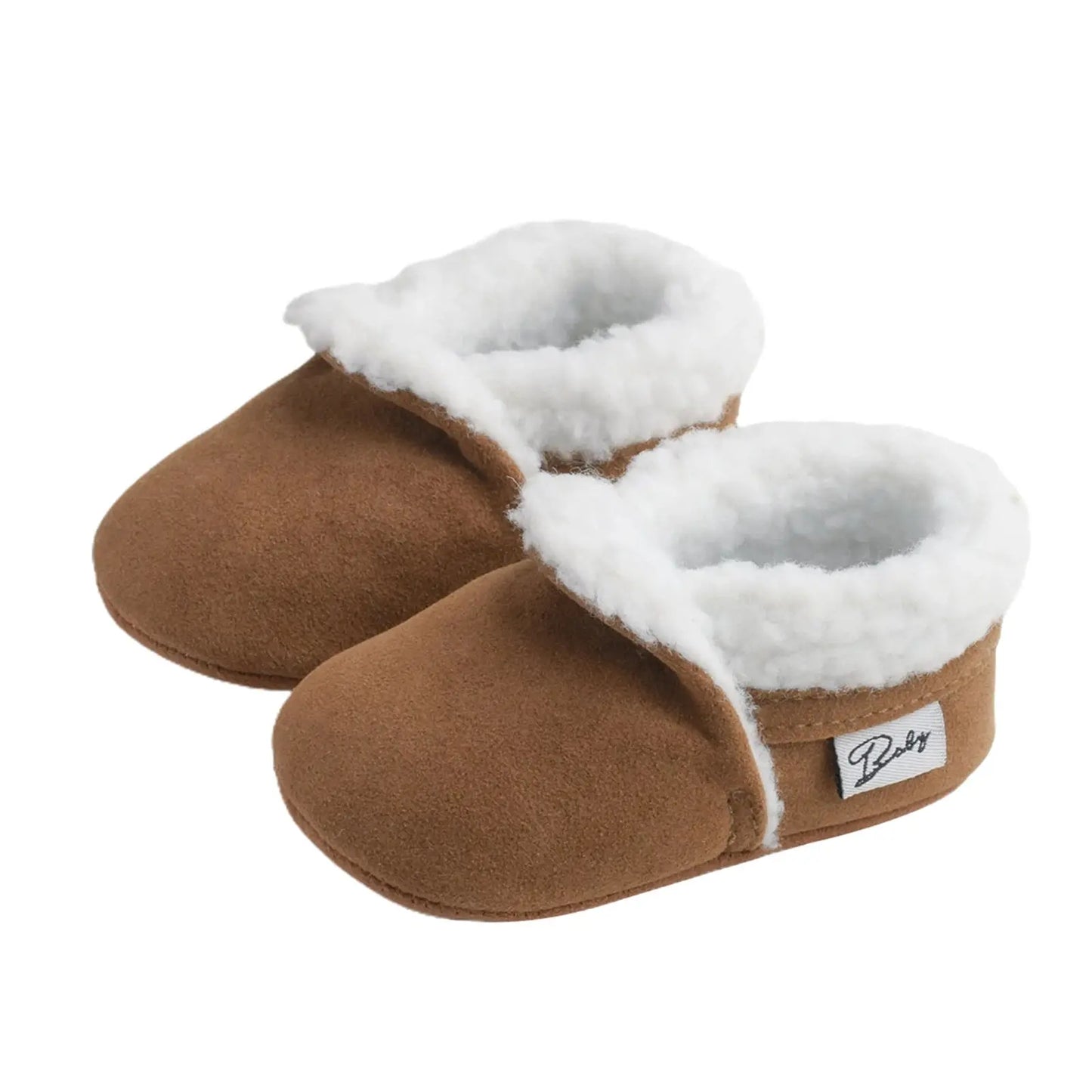 Citgeett Autumn 0-18M Newborn Baby Casual Shoes Winter Warm Fur Non-Slip Rubber Sole Boots Infant Prewalkers