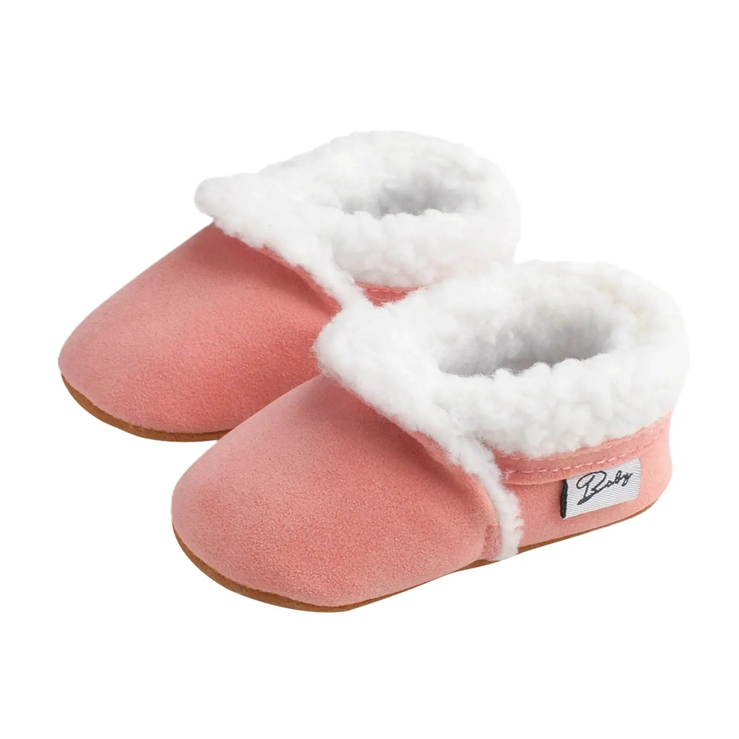 Citgeett Autumn 0-18M Newborn Baby Casual Shoes Winter Warm Fur Non-Slip Rubber Sole Boots Infant Prewalkers