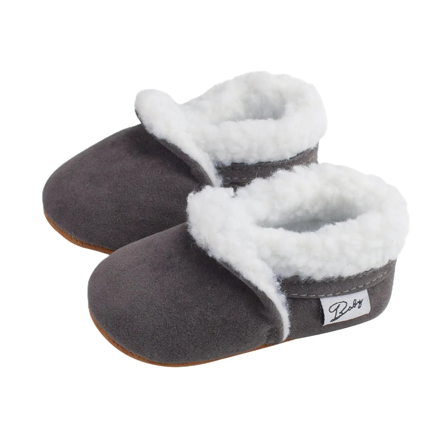 Citgeett Autumn 0-18M Newborn Baby Casual Shoes Winter Warm Fur Non-Slip Rubber Sole Boots Infant Prewalkers