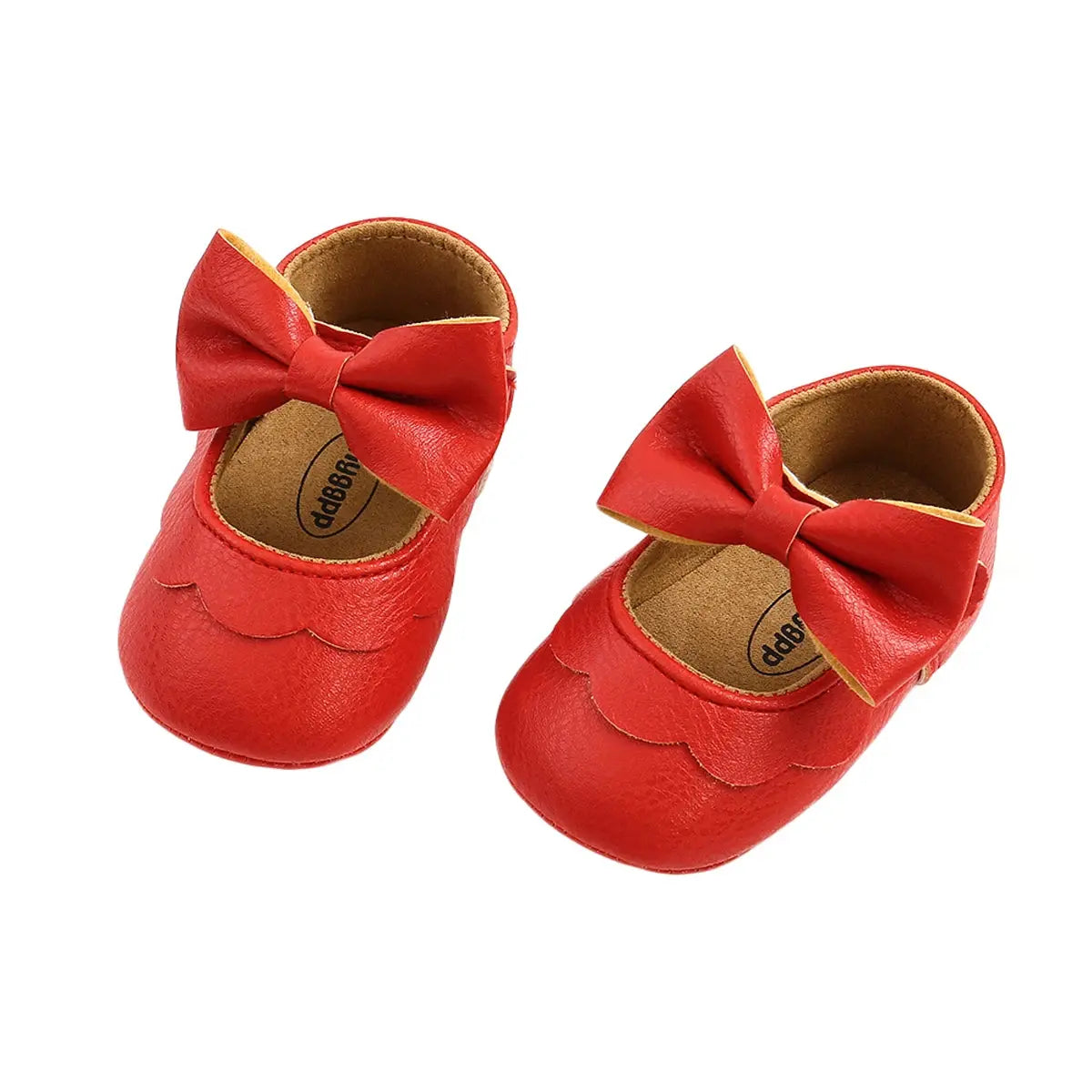 Baby Infant Girls Flat Shoes Bow Knot Solid First Walker Soft Sole Newborn Infant Toddler Girls Princess Shoes