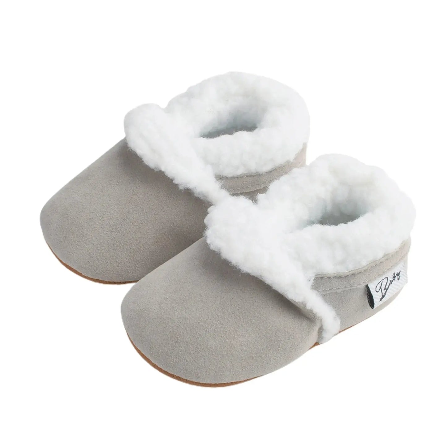 Citgeett Autumn 0-18M Newborn Baby Casual Shoes Winter Warm Fur Non-Slip Rubber Sole Boots Infant Prewalkers