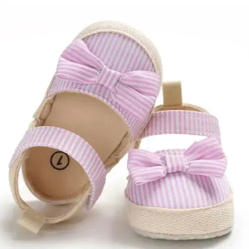Newborn Baby Girl Soft Crib Shoes Infants Anti-slip Sneaker Prewalker 0-18M