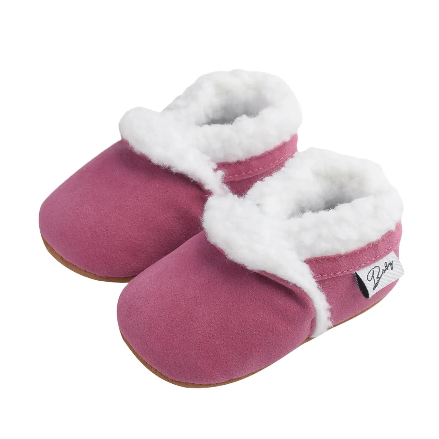 Citgeett Autumn 0-18M Newborn Baby Casual Shoes Winter Warm Fur Non-Slip Rubber Sole Boots Infant Prewalkers