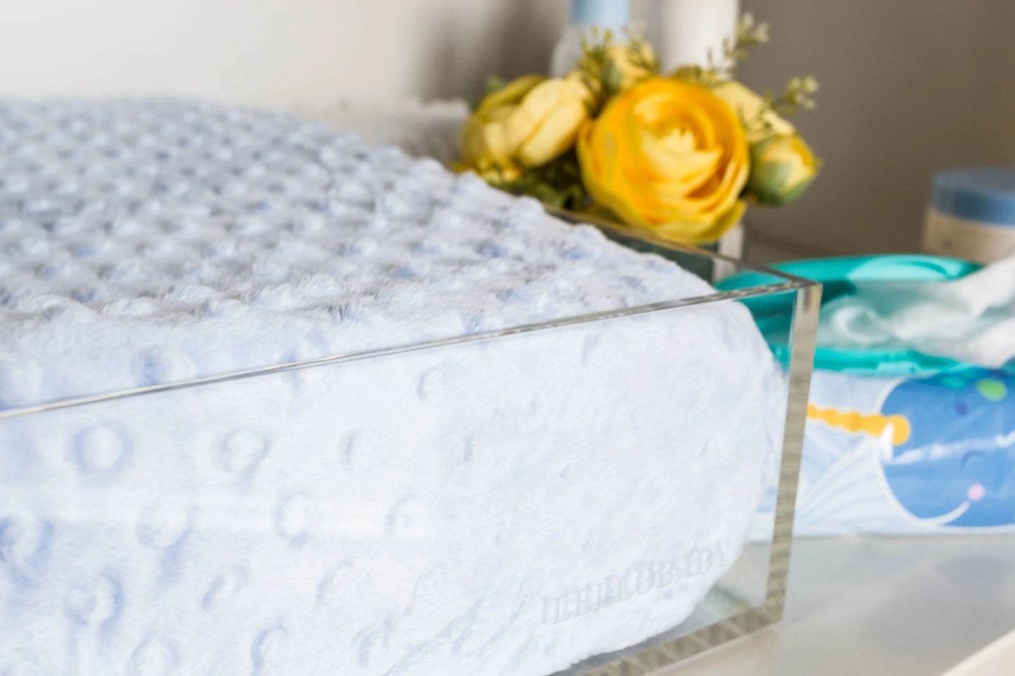 LELLOBABY™ -  8mm Thick Deluxe Edition Acrylic Diaper Changing Tray PLUS+
