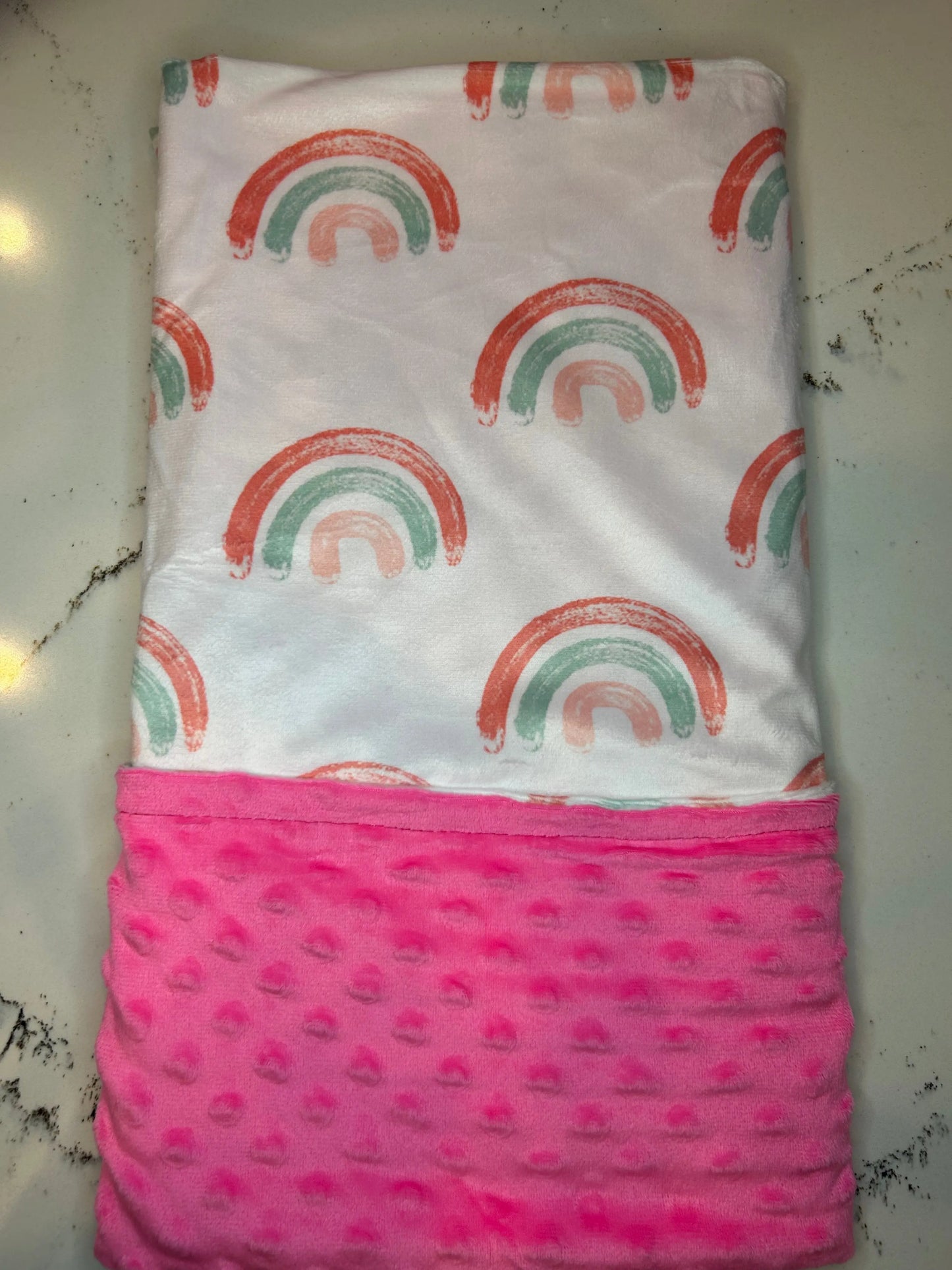 Colorful Creations Minky Blanket Growing Sprouts