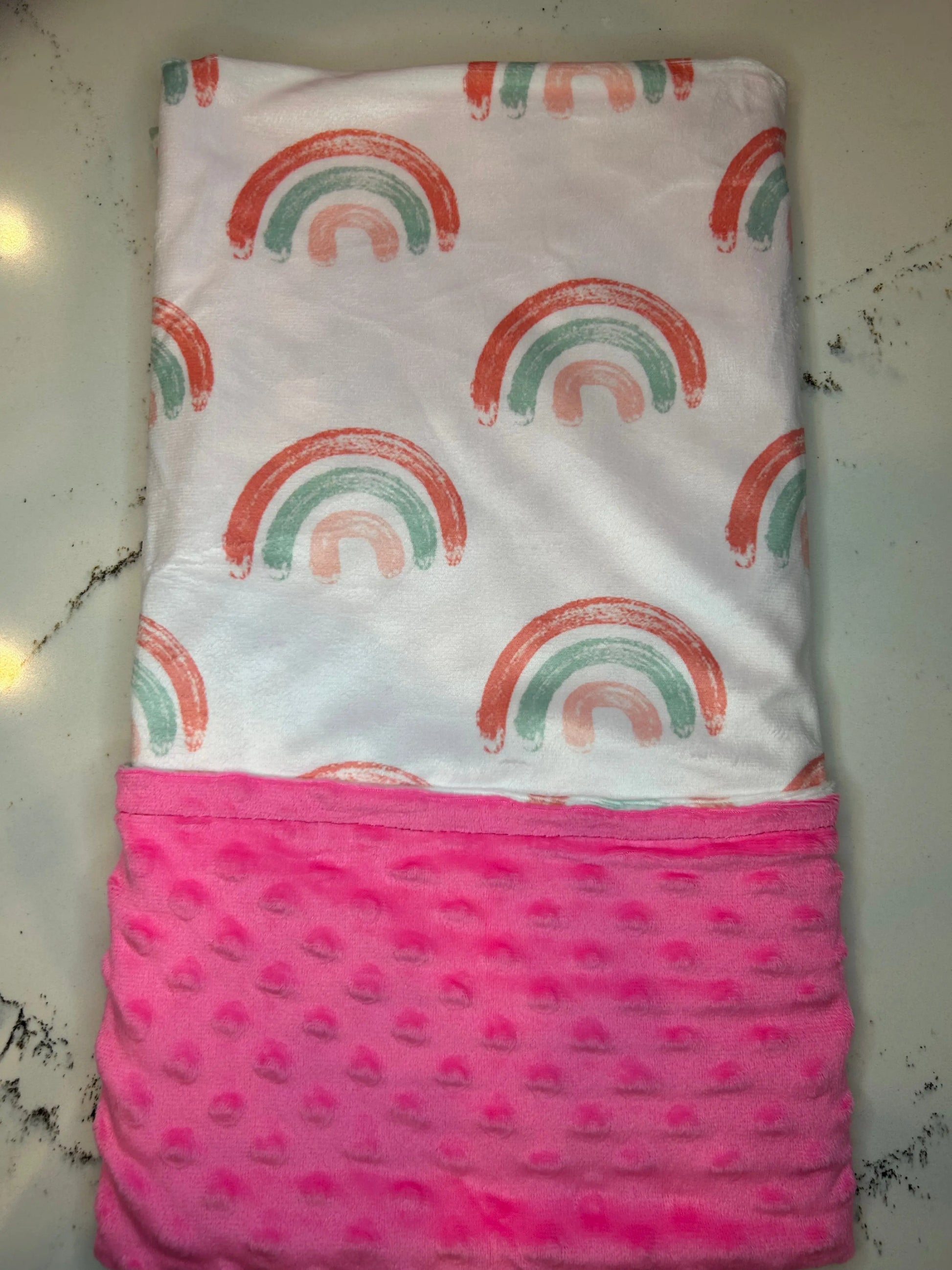 Colorful Creations Minky Blanket Growing Sprouts