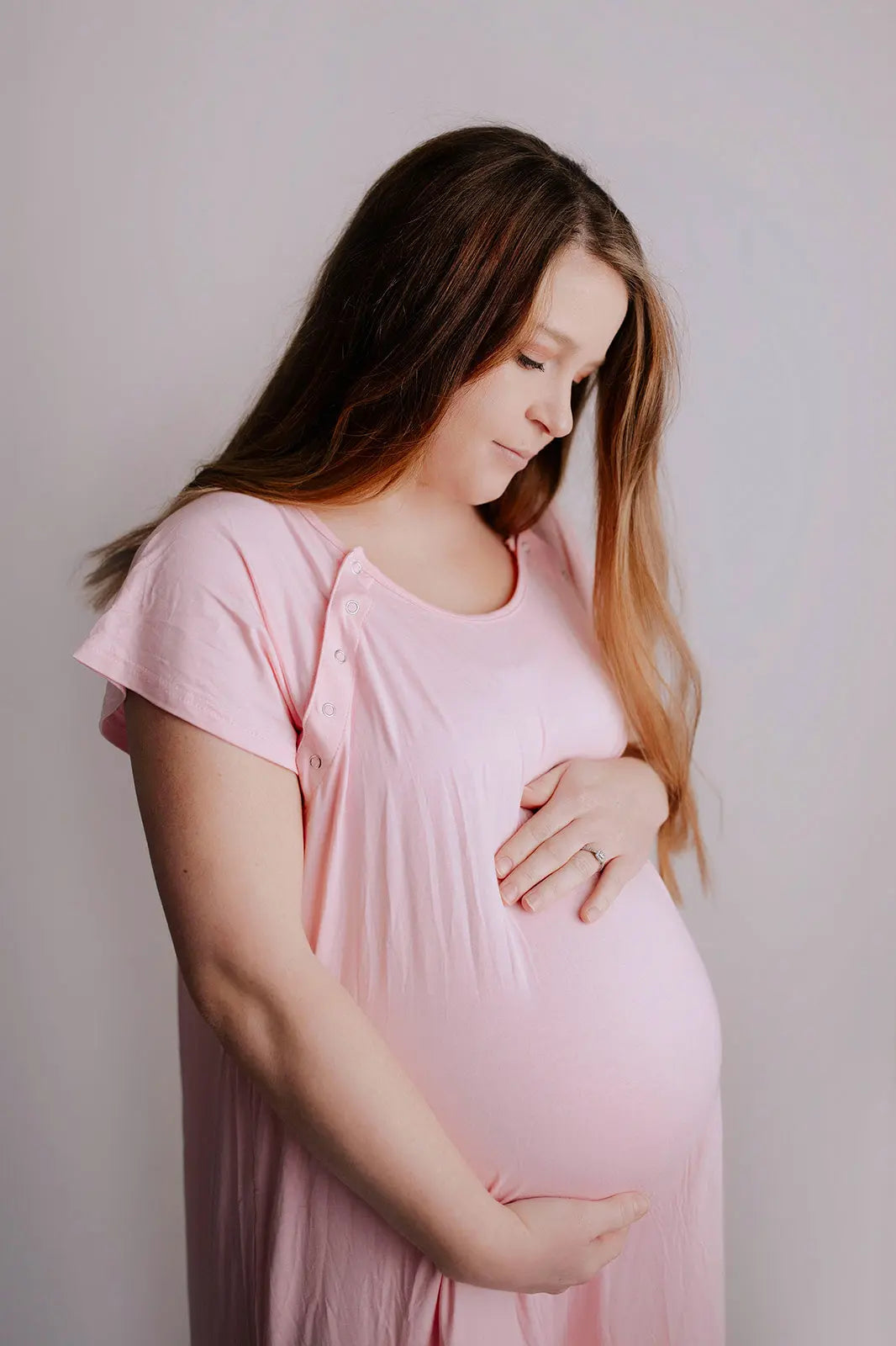 Light Pink Labor and Delivery Nursing Hospital Gown Three Little Tots