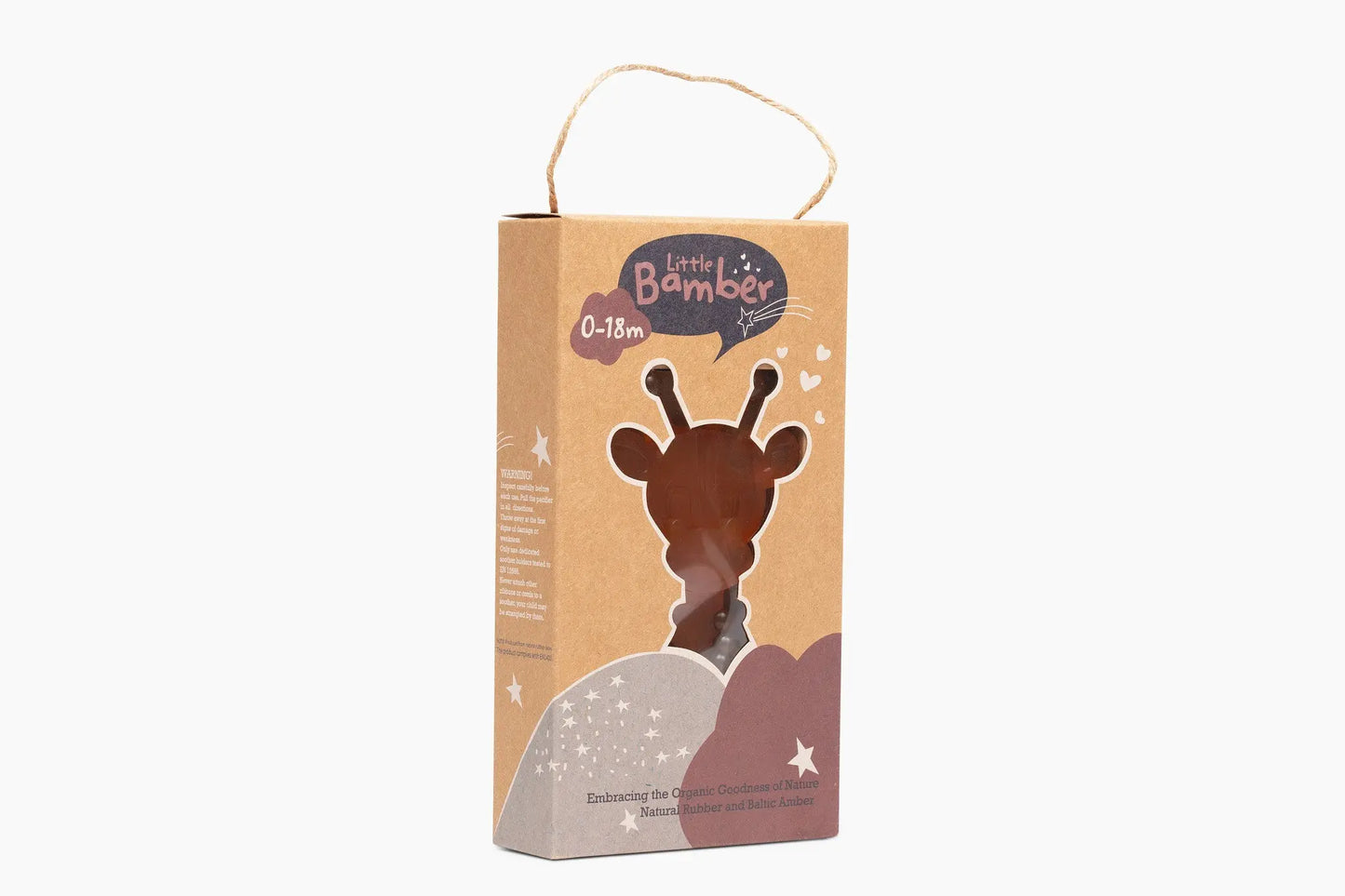 Little bamBAM Baby Teething Toy – Natural Rubber & Baltic Amber