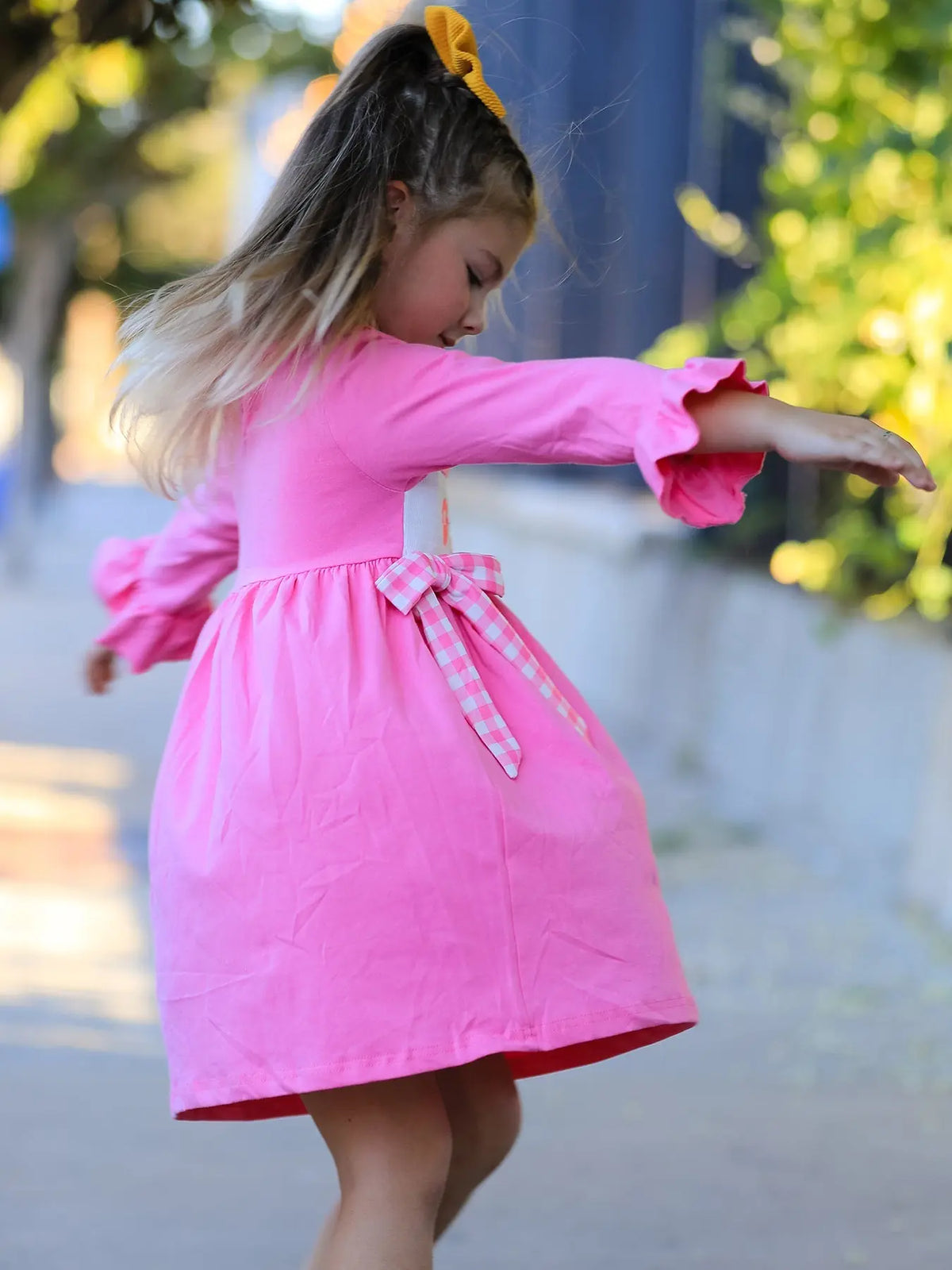 Fall Thanksgiving& Halloween "GOBBLE" Smock Embroidery Baby Girl Dress Rylee Faith Designs