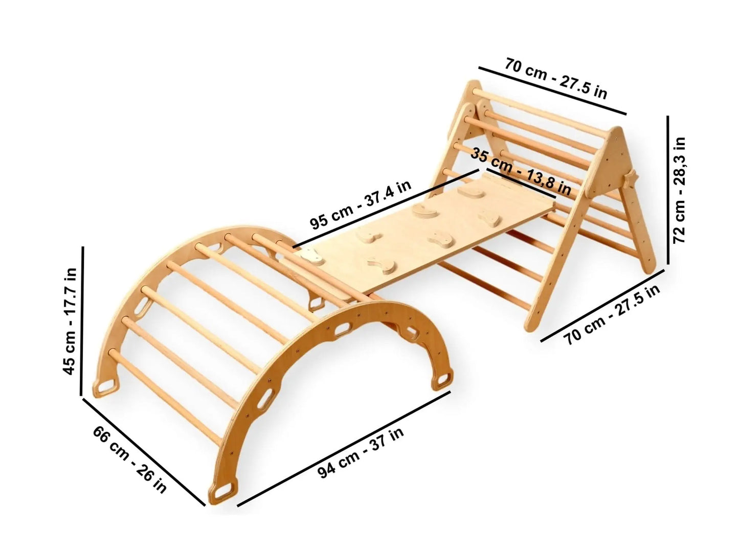 Montessori Indoor Playground / Medium Size / 4 Pieces Set
