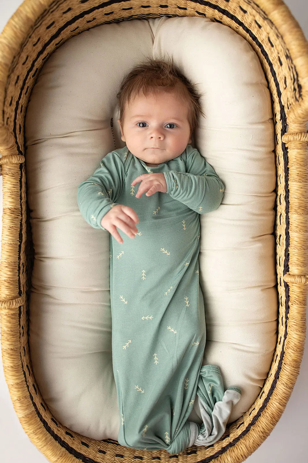 Arrow Knotted Newborn Gown Three Little Tots