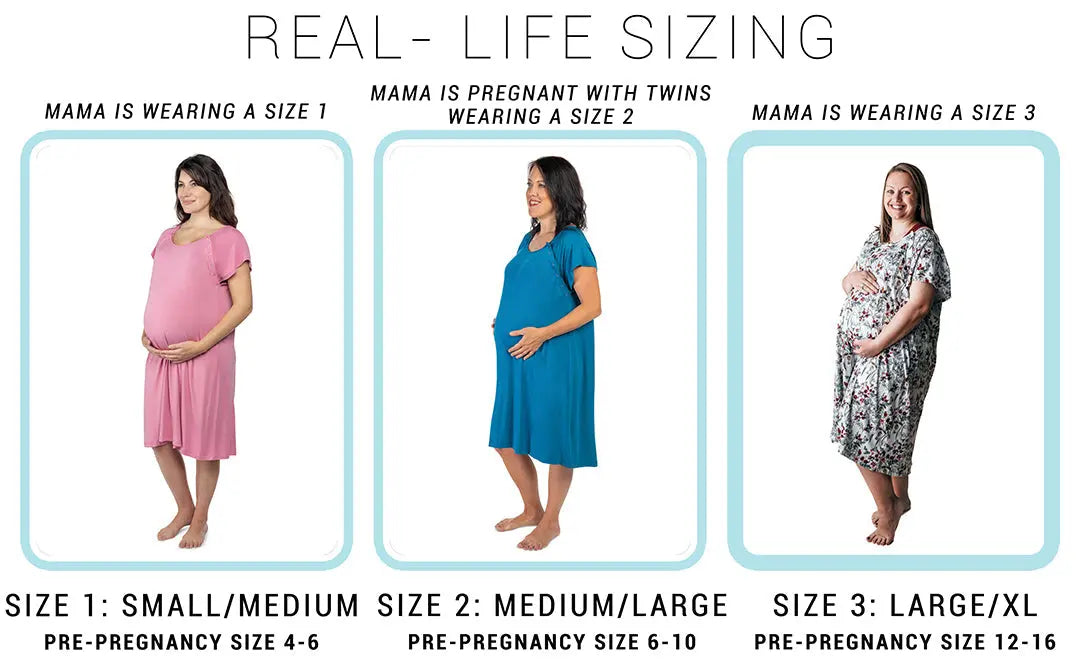 Light Pink Labor and Delivery Nursing Hospital Gown Three Little Tots