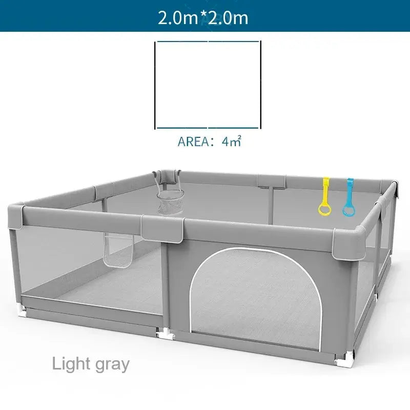 Baby Playpens Indoor Baby Corralitos for Baby Playground with Pull Rings Kids Safety Barrier Fence Dry Balls Pits Large Parks