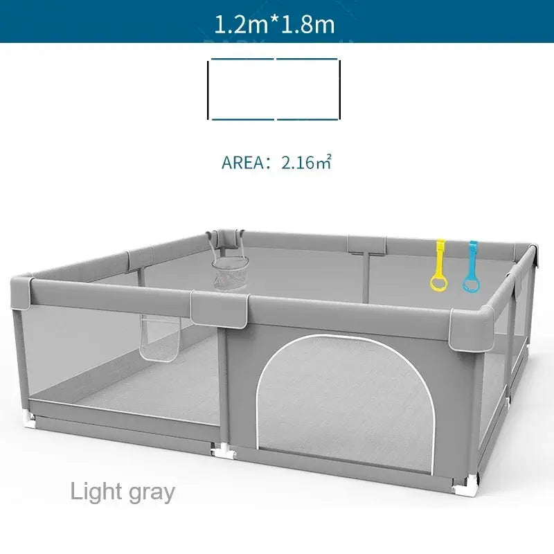 Baby Playpens Indoor Baby Corralitos for Baby Playground with Pull Rings Kids Safety Barrier Fence Dry Balls Pits Large Parks