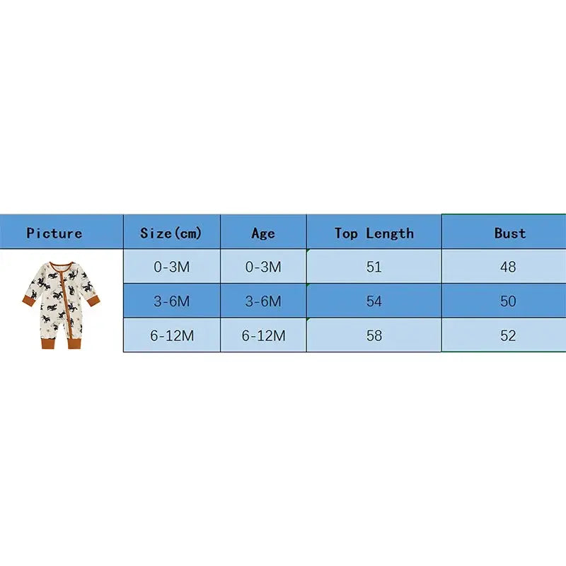 Toddler Baby Boy Zipper Romper Casual Western Cowboy Print Long Sleeve Jumpsuit Infant Fall Outfit