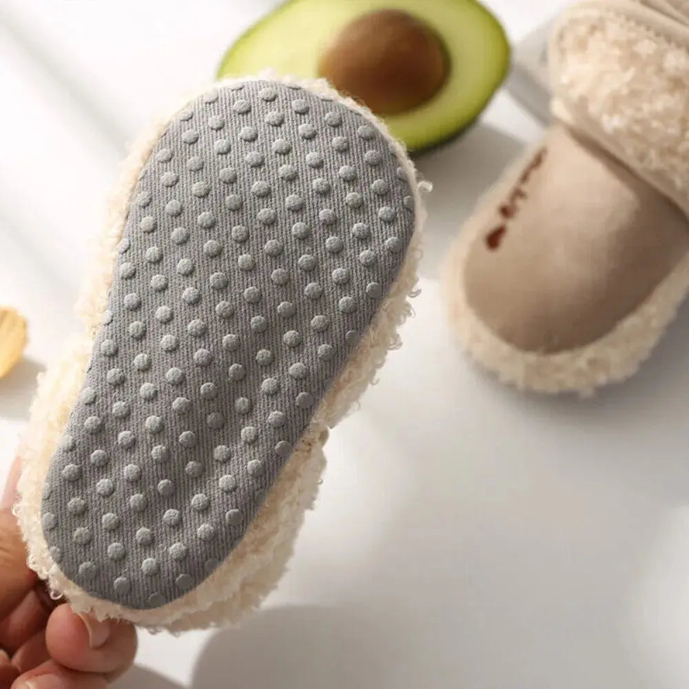 Winter Warm Fluff Baby Booties Newborn Boys Girls Socks Boots Crib Shoes Toddler Non-slip Soft Comfortable Anti-slip Socks